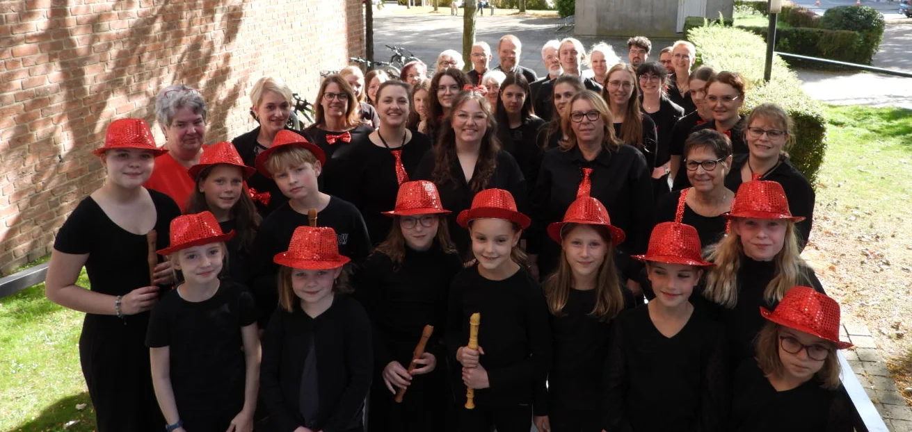Gruppenfoto vor dem Konzert